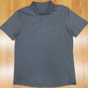 LULULEMON POLO SHIRT SLATE GRAY MEDIUM, M